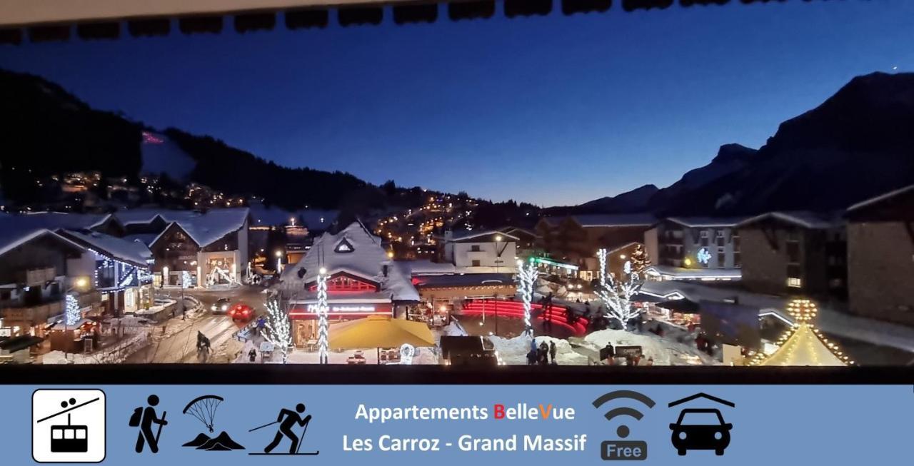 Bellevue Centre, Wifi, Mountain View Apartment Les Carroz d'Araches Bagian luar foto